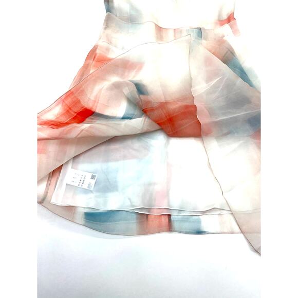 HUGO BOSS Asymmetrical Difuna Silk Blend Collage Print Cocktail Dress 4 NWT - Picture 6 of 11